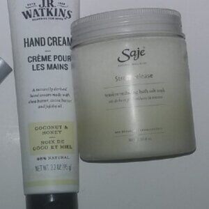 SAJE 🏵️ STRESS RELEASE BATH SALTS & HAND LOTION PAMPER BUNDLE